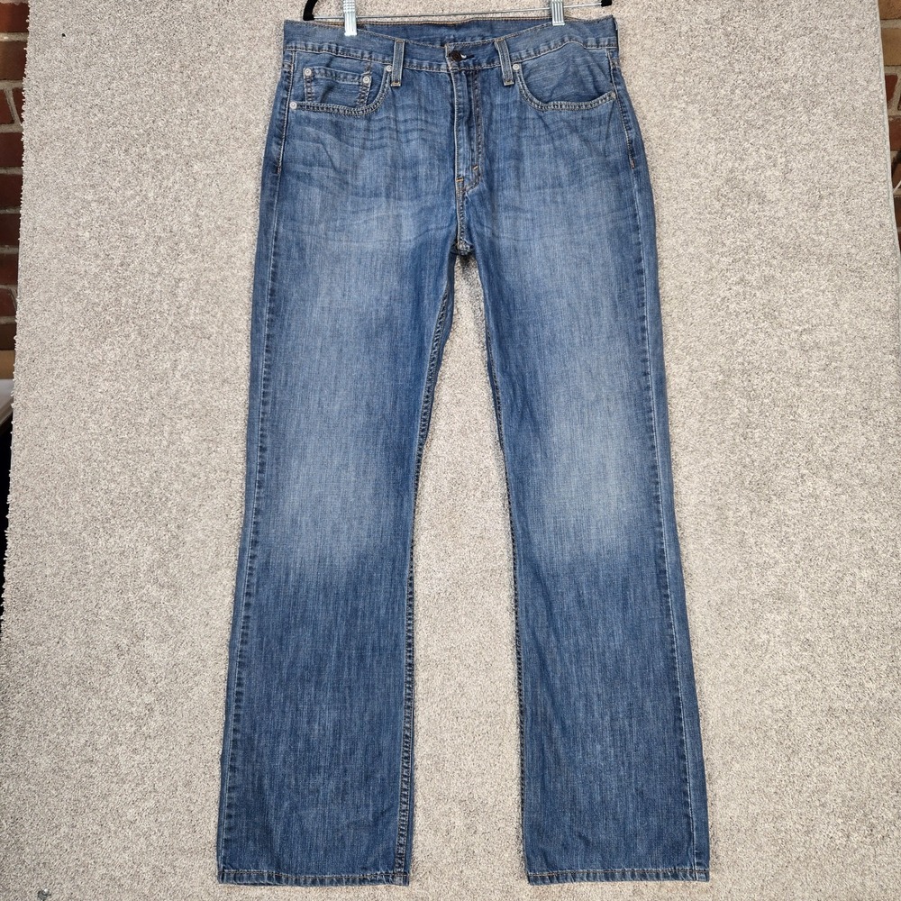 Levi's 527 Jeans Mens 36x34 Slim Bootcut lightweight 100% denim